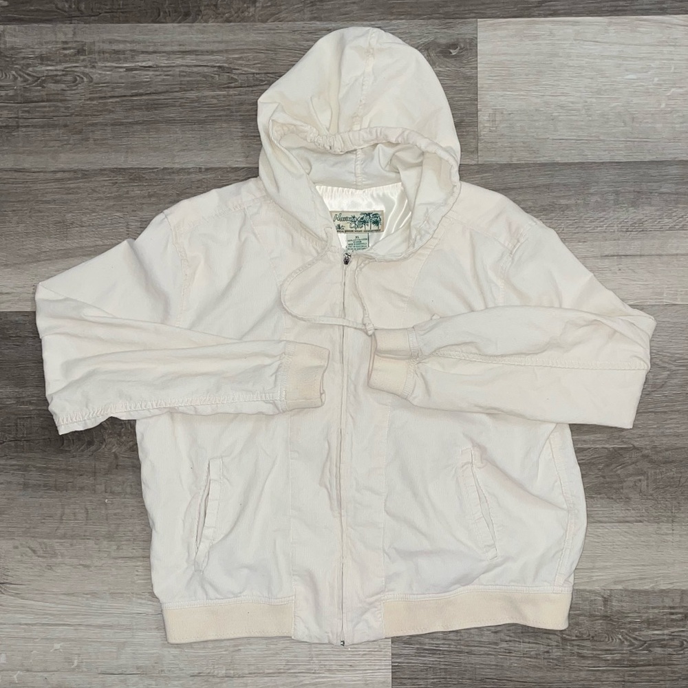 Cream Hooded Jacket
